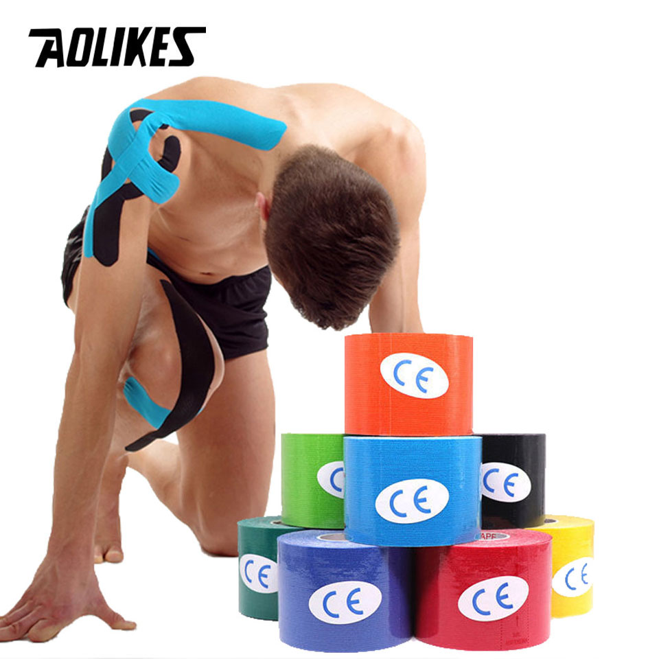 Kinesiology Tape Sports - AOLIKES 2 rozmiar taśma kinezjologiczna oddychająca