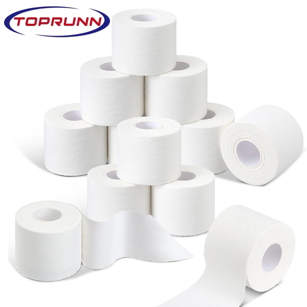 Kinesiology Tape Sports - 4 Rolki Białej Samoprzylepnej Taśmy Kinezjologicznej,