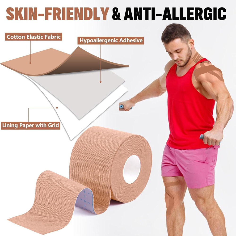 Taśma kinezjologiczna 5 rolek  – Kinesiology Tape Sports recenzja i cena