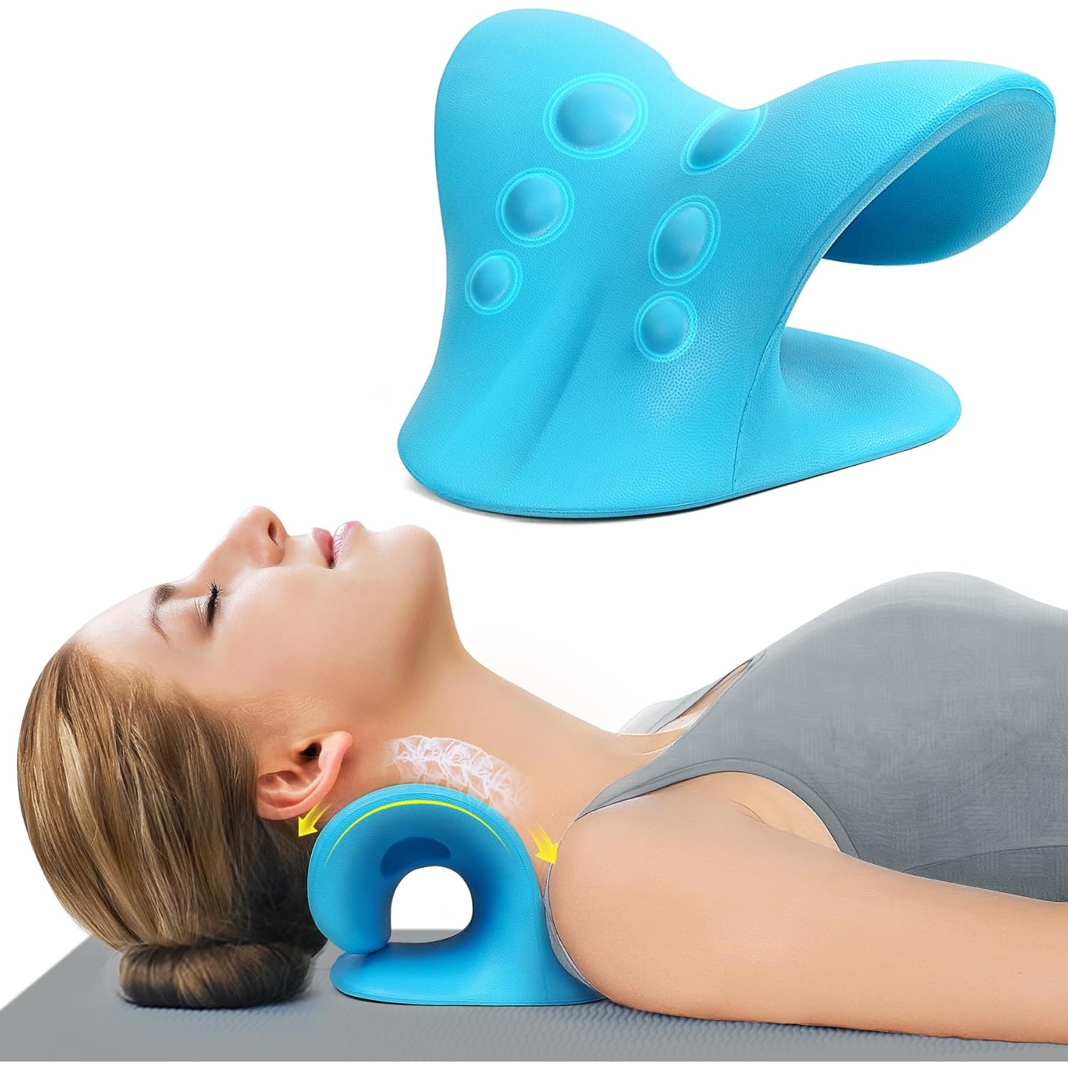 Rozciągacz szyi do łagodzenia  – Neck Traction Pillow recenzja i cena