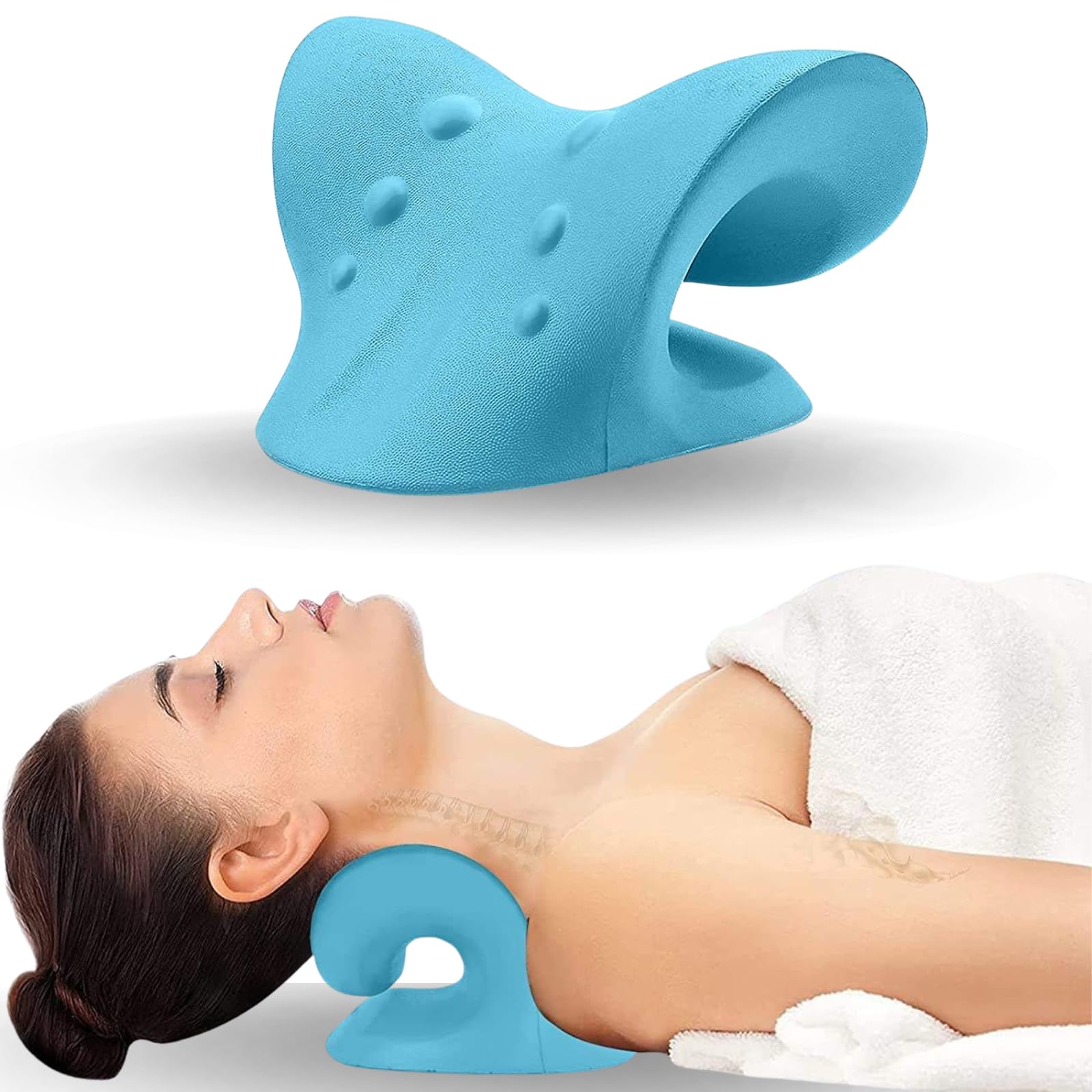 Urządzenie do rozluźniania szy – Neck Traction Pillow recenzja i cena